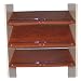 Easy Track RS1600-C Shoe Shelf, Cherry, 24-Inch, 3-Pack