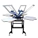 4 Color 4 Station Silk Screen Printing Press Machine Commercial Equipment NEW