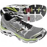Mizuno Men's Wave Nirvana 7 Running Shoe,White/Lime Punch-Anthracite,8 M US