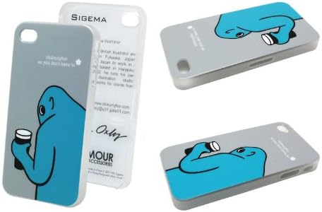 Sigema Armour IMD x illustrator iPhone 4 Case (SO-02 Big Gulp Alien Sugar High) with clear screen protector
