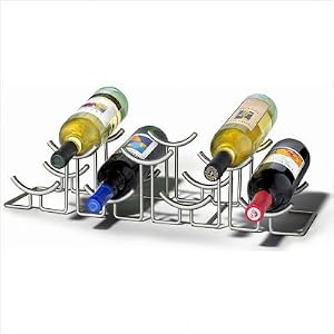 Euro Hilo 7-Bottle Wine Rack Color: Black by