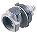 Cpc 5/8inch in-Line Hose Barb HFC 12 Series Polypropylene Bulkhead Panel Mount Coupling Body - Straight Thru