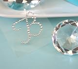 Rhinestone Monogram Stickers (Set of 12) - Baby Shower Gifts & Wedding Favors