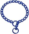 Platinum Pets Steel Coated Dog Collar, 24-Inch by 3mm, Sapphire Blue
