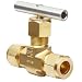 Parker V Series Brass Needle Valve, Inline, Hand Wheel, Blunt Stem, CPI Compression Fitting