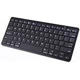 Pwr+ Slim-External-Wireless-Bluetooth-Keyboard for Apple-Ipad-Iphone; Hd-Hdx-Tablet; Google-Nexus-Android; Samsung-Galaxy-Tab A 4 3 2 1 Note; Acer Iconia; Asus, Hp, Dell, Lenovo and others - Black