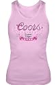 Coors Light SILVER BEER Alcohol Lager Style Party Drunk Drinking Juniors Bubble Gum Tank Top Shirt