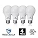 Great Eagle 100W Equivalent LED Light Bulb 1575 Lumens A19 or A21 Warm White 2700K Dimmable 14-Watt UL Listed (4-Pack)