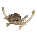 Kerbl 82796 H�ngematte Siesta aus Gras mit Holzgestell, 73 x 36 x 34 cm