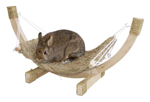 Kerbl 82796 H&auml;ngematte Siesta aus Gras mit Holzgestell, 73 x 36 x 34 cm Preisvergleich
