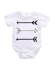 Apparel: Newborn Infant Girl Boy Clothes Romper Jumpsuit Bodysuit Outfit Baby One-pieces (12-18 Months, White)