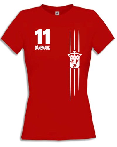 FUSSBALL WM 2014 – DÄNEMARK FANSHIRT 3219(F-R) Gr. S