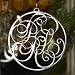 Ralph Lauren Polished Nickel PRL Crest Christmas Ornament