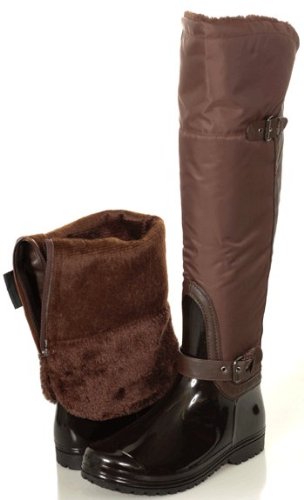 RAIN BOOTS! Waterproof Winter Women's Brown Boots