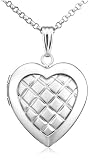 Sterling Silver Heart Locket, 18