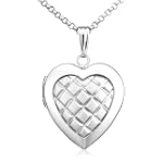 Sterling Silver Heart Locket, 18"
