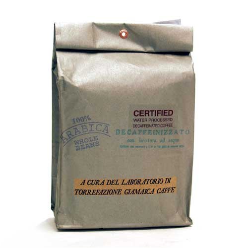 Whole Decaffeinated Arabica Coffee Beans Roasted in Verona 500g by Decaf Caff� Verona