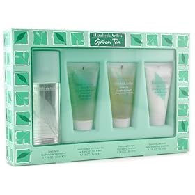 Green Tea Coffret: Eau Parfumee Spray 50ml+ Shower Gel 50ml+ Shampoo 50ml+ Conditioner 50ml