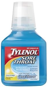 Tylenol Sore Throat, Daytime Liquid with Instant Cool Burst Sensation 8 fl oz (240 ml)