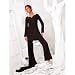 Wide Sweetheart Neck Tunic And Pant Set With Chiffon Stole (Petite, Tall & Misses Sizes XS-3X)