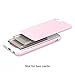 Slider 3-Layered TPU PC Storage Slot Sliding Case for iPhone 6S Plus / 6 Plus - Baby Pink