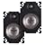 Polk Audio DB461P 4-by-6-Inch Coaxial Plate-Style Speakers (Pair, Black)