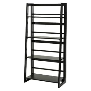 Dolce Folding Bookcase - Black by -