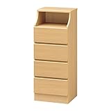 木製シンプルチェスト/タンス ナチュラル 【CHESCA】チェスカ