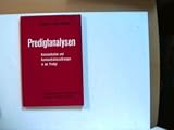 Produkt-Bild: Predigtanalysen. Kommunikation und Kommunikationsst&ouml;rungen in der Predigt