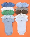Carter's Baby Boy 5 Pack Wiggle Bodysuit