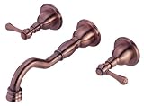 2 Handle Lever Wall Mount Lavatory Faucet Trim Opulence AC