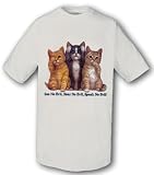 Eigenschaften shark-toys  / Katzen T-Shirt - Katze Nix Sehen Hören Sagen Mietze Felidae Pussi Katzenklo Miau Geschenk Geburtstag T-Shirt - S M L XL XXL