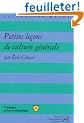 Petites le�ons de culture g�n�rale