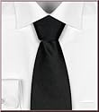 Fashion Basic Seidenkrawatte Firenze uni Satin schwarz