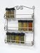 Spectrum Diversified 43778 Scroll Spice Wall Mount Rack, Satin Nickel