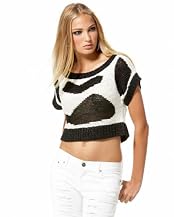 Metallic Knit Spotted Pullover
