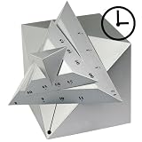 Pyramid Clock Time Cube - Unique and stylish bedside desk mantle clock