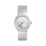 Christian Dior Watches Christian Dior La Baby D De Dior Patterned Stainless-Steel with Diamond Bezel Women's Watch