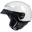 HJC Solid Men's FS-2 Harley Motorcycle Helmet w/ Free B&F Heart Sticker Bundle - White
