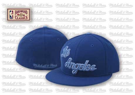 Los Angeles Lakers Hardwood Classics Retro Fitted Hat (Light Blue)