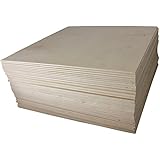 1/8" X 12" X 12" Baltic Birch Plywood Great for Laser, Cnc, and Scroll Saw. 45pc Woodpeckers&reg;