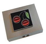 Black Cherries Travel Jewelry Case
