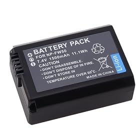 eForCity Compatible Li-ion Battery for Sony NP-FW50 NEX-5R