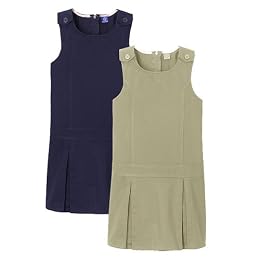 Girls' Plus Size Uniform Kick Pleat Jumper