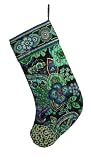 Vera Bradley Christmas Stocking in Blue Rhapsody