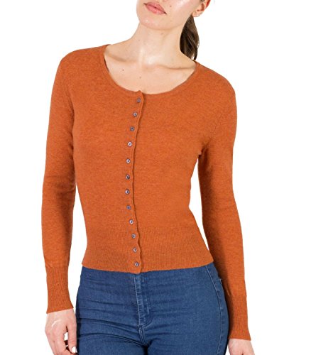 Wool Overs Women's Cashmere & Merino Crop Crew Cardigan