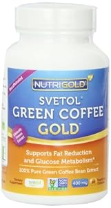 NutriGold Pure Green Coffee Bean Extract, 90 Vegetarian Capsules