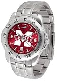 Mississippi State Bulldogs Sport Steel Anaochrome Mens Watch