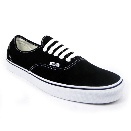 Vans Authentic Canvas Womens Trainers Ladies Lace Up Plimsolls Shoes Black WT, Size 5 UK