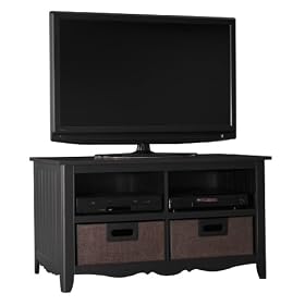 Bush Furniture Myspace Collection, TV Stand, Aged Tabacco